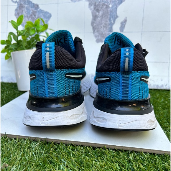 NIKE React Infinity flyknit 2 Running Blue Orbit & black size 12 - Picture 10 of 13